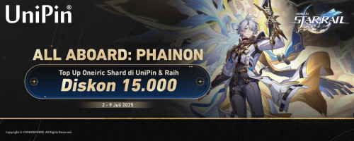 [All Aboard: Phainon] Top Up Honkai: Star Rail di UniPin & Raih Diskon 15.000